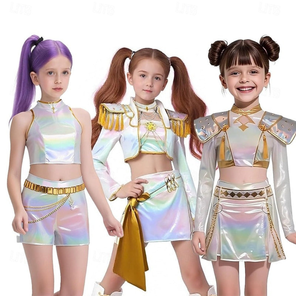Kpop Costume Girls Holographic Outfit — product view 11