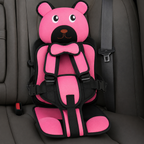 Adjustable Child Travel Booster Seat with Bear Design — product view 1