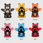 Adjustable Child Travel Booster Seat with Bear Design — product view 8