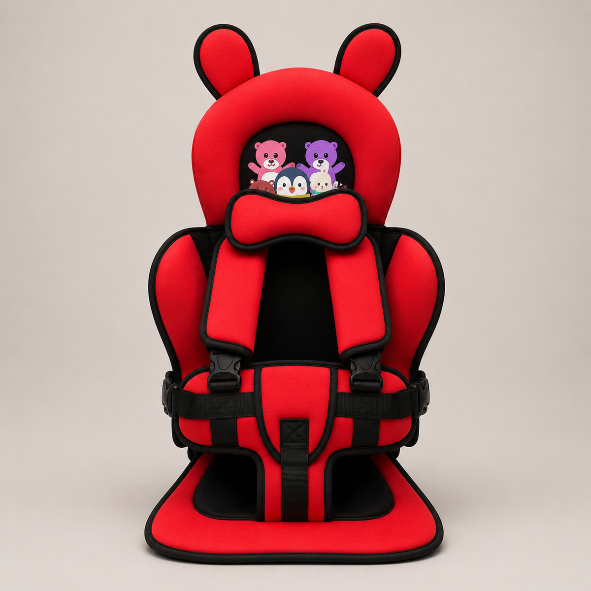 Children Car Seat Head Support Pillow with Bear Design — product view 10