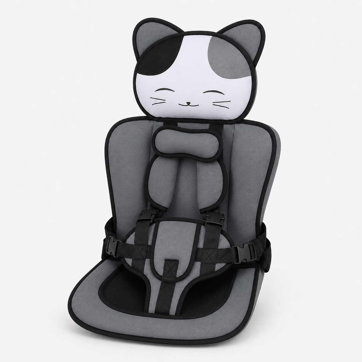 Cute Cat Kids Seat Cushion with Adjustable Straps — product view 1