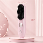 Cordless Hair Straightener Brush with LED Display — product view 3