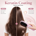 Cordless Hair Straightener Brush with LED Display — product view 5