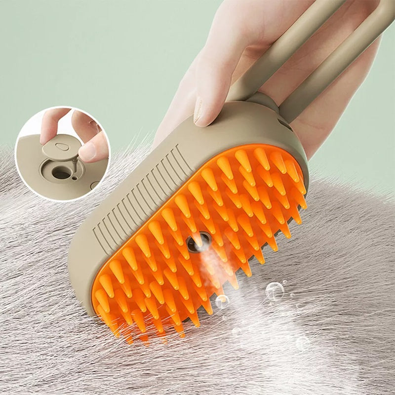 Pet Steam Brush for Cat and Dog Grooming — product view 4