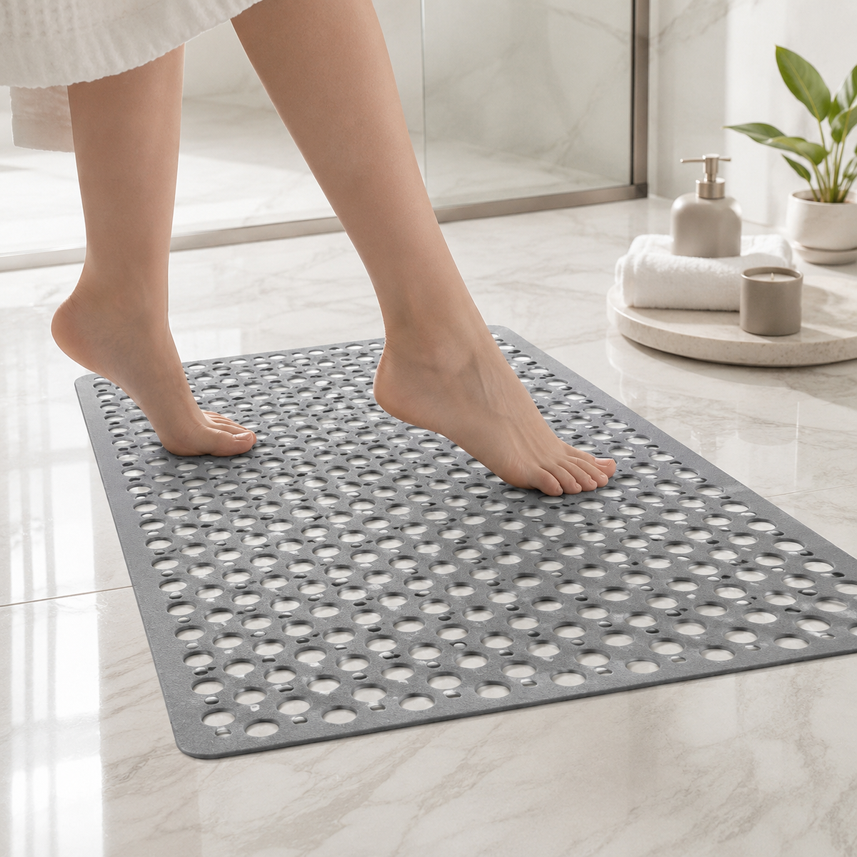 Non Slip Shower Mat with Drainage Holes — product view 9