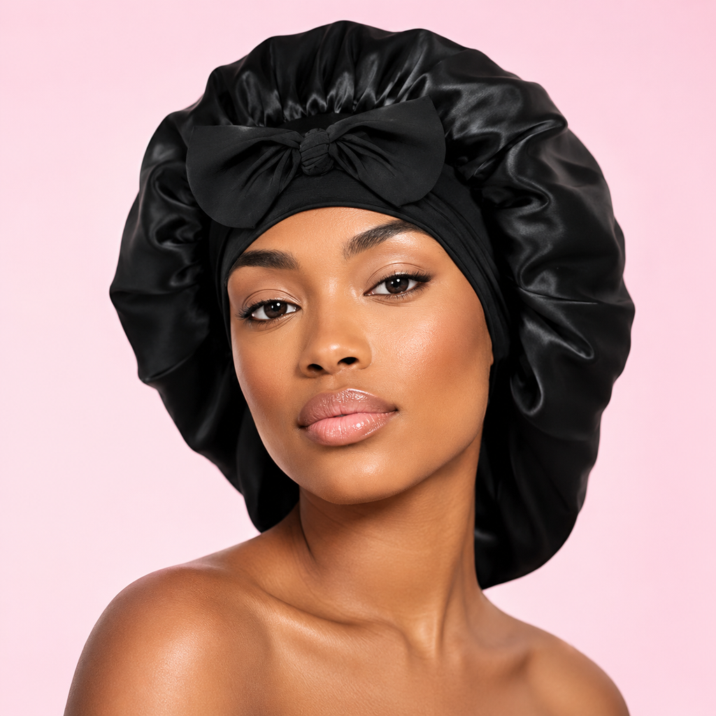 Silk Bonnet for Overnight Hair Protection — product view 1
