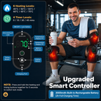 3-in-1 Cordless Knee Heating Pad with Smart Temperature Control — product view 4
