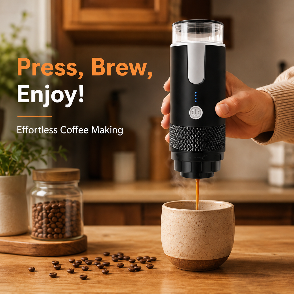 Portable Espresso Maker for Capsules & Ground Coffee — product view 4