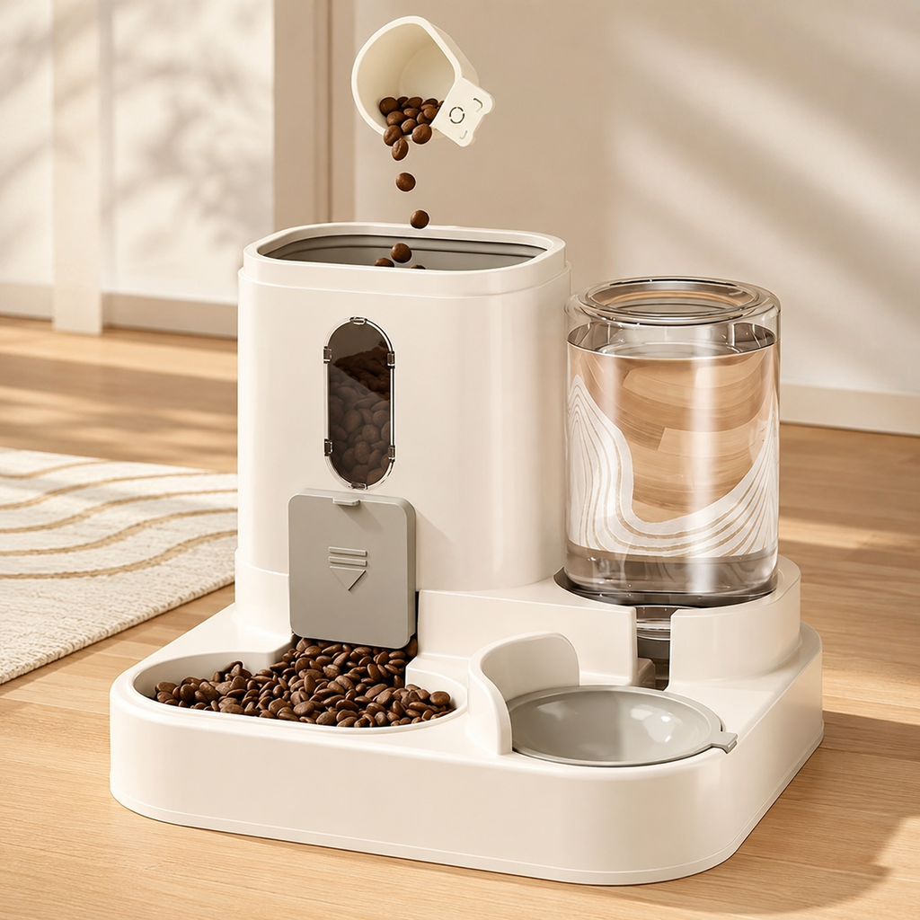 Automatic Pet Feeder and Water Dispenser for Dogs and Cats — product view 1