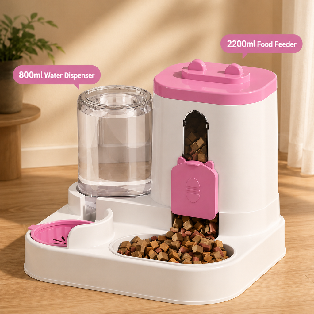 Automatic Pet Feeder and Water Dispenser for Dogs and Cats — product view 4