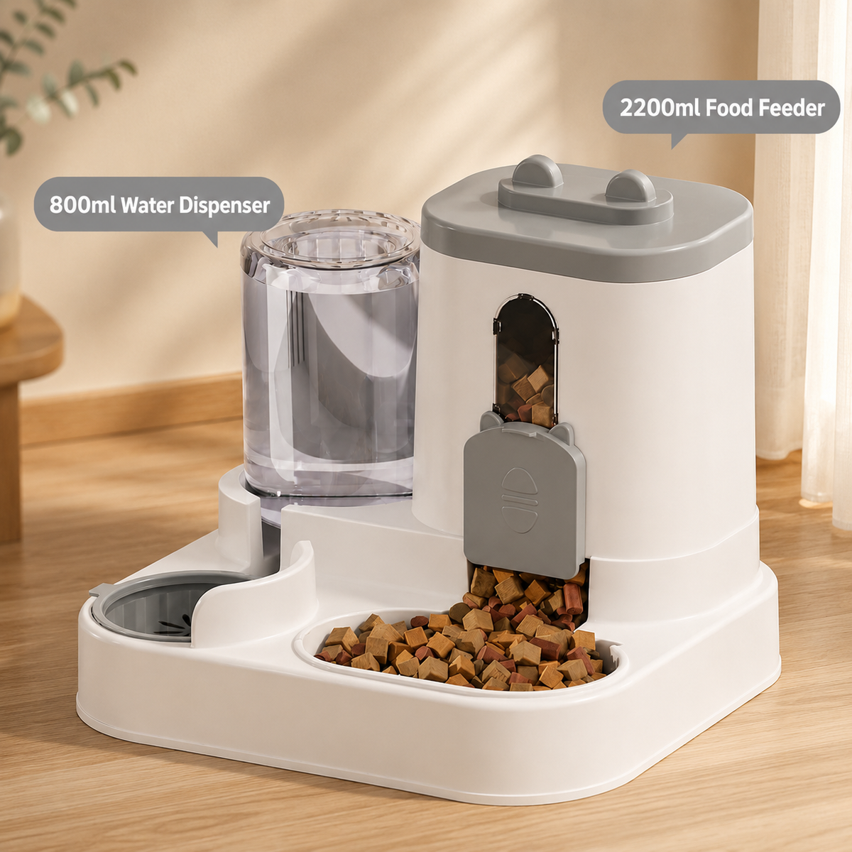 Automatic Pet Feeder and Water Dispenser for Dogs and Cats — product view 5