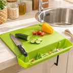 2 in 1 Cutting Board with Container Tray — product view 1