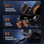 15W Wireless Car Charger Mount with Auto Clamp — product view 3