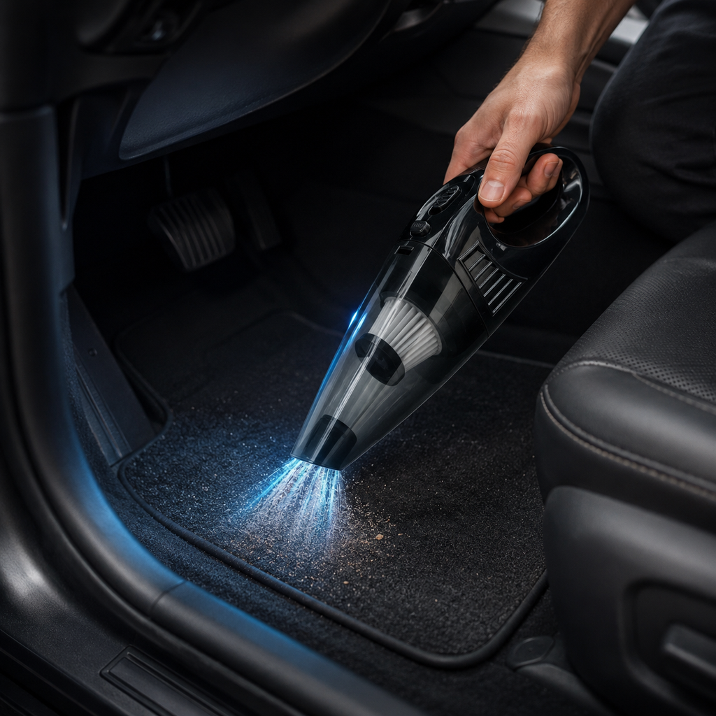12V Portable Car Vacuum Cleaner with Strong Suction — product view 4