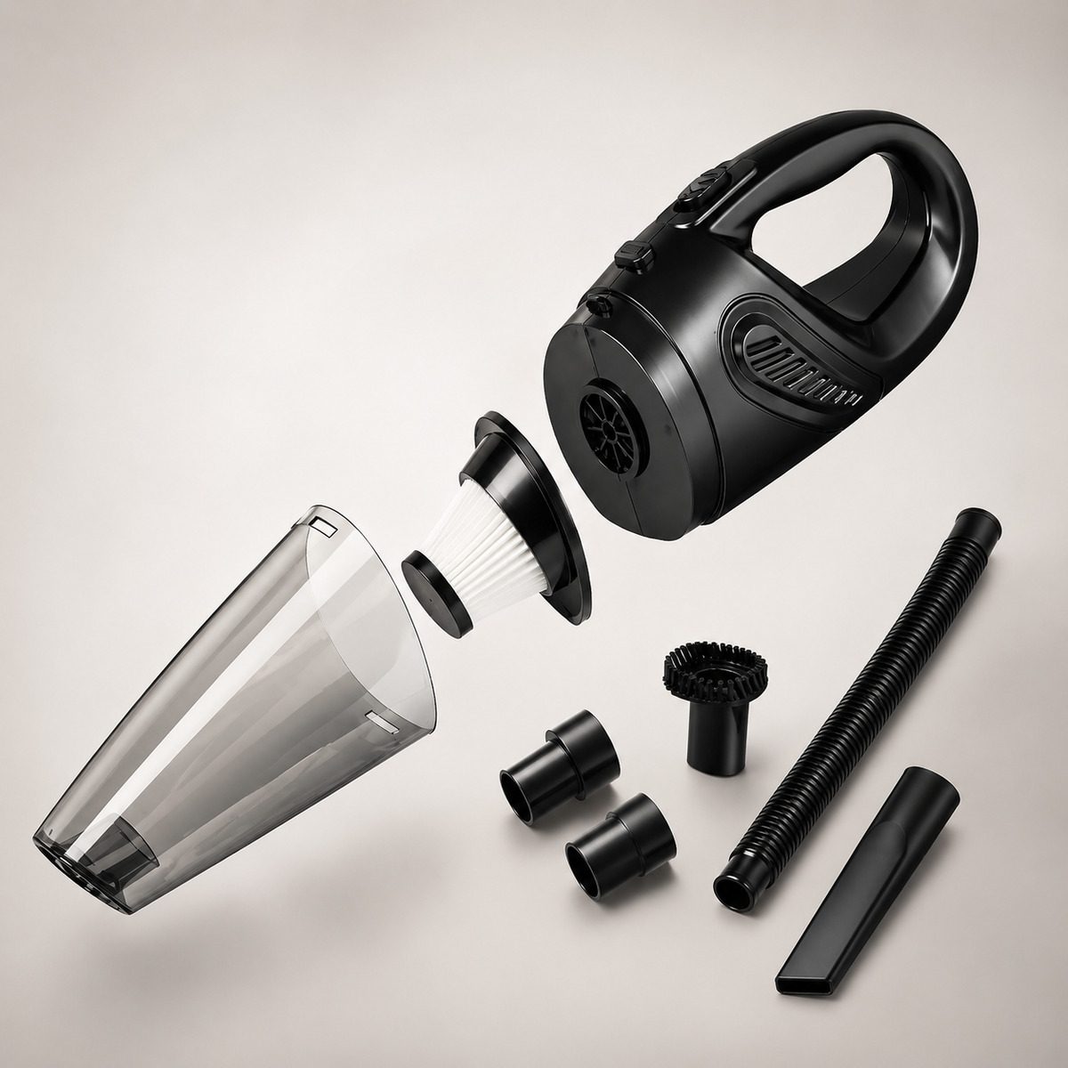 12V Portable Car Vacuum Cleaner with Strong Suction — product view 5
