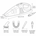 12V Portable Car Vacuum Cleaner with Strong Suction — product view 8