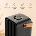 1200W Portable Electric Desktop Heater with Safe Fast Heating — product view 3