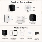 1080P WiFi Window Security Camera with 32GB Card — product view 7