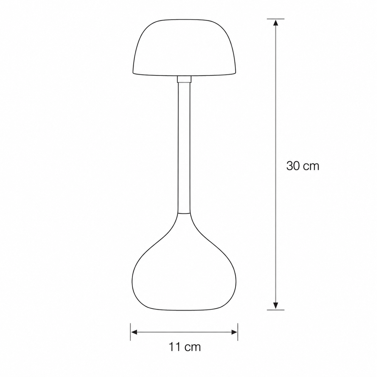 LED Mushroom Desk Lamp — product view 8