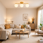 Opaline LED Ceiling Lamp with Globe Shades — product view 6