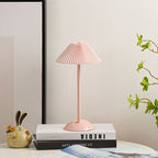Brass Cone Fabric Table Lamp — product view 5