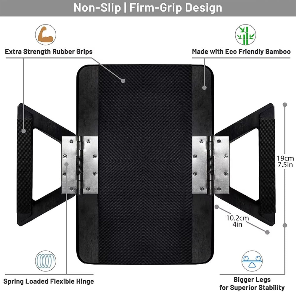 Bamboo Clip-On Armrest Tray Table — product view 7