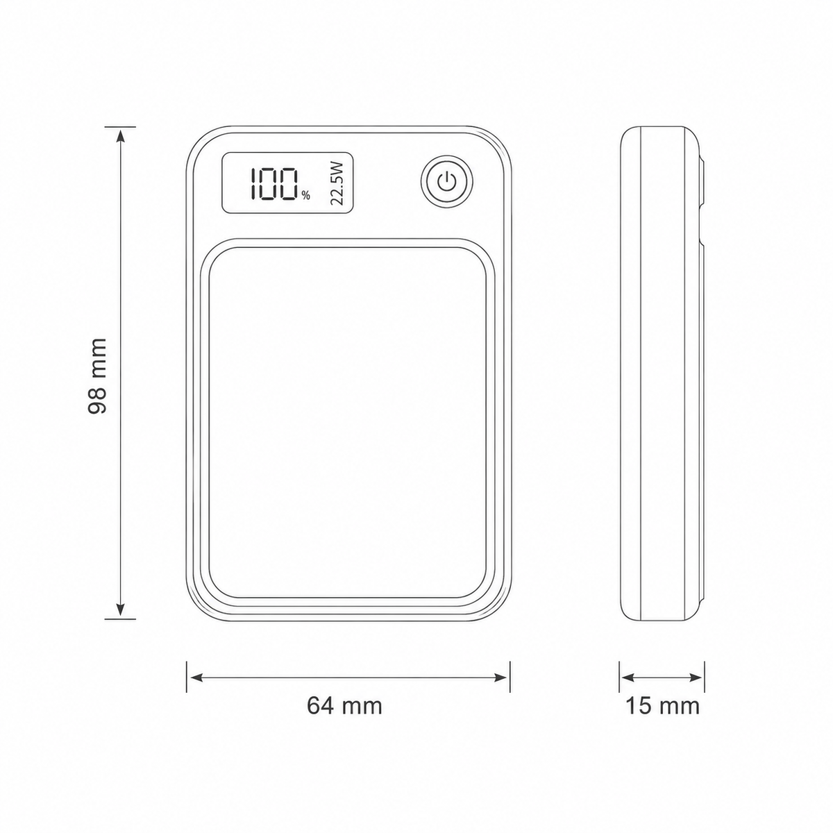Portable 20000mAh Wireless Fast Charging Power Bank — product view 9