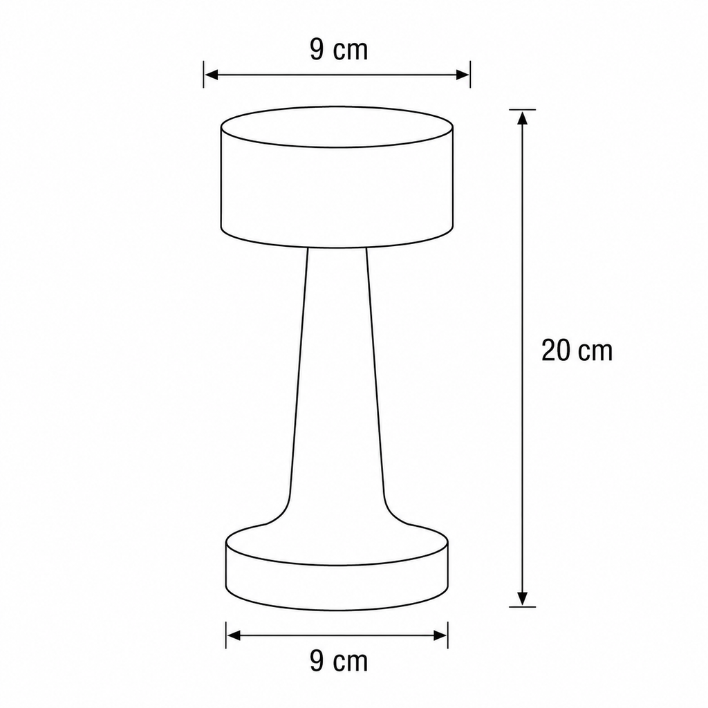 LED Table Lamp With Battery IP44 — product view 11