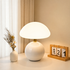 Mushroom Table Lamp with Ceramic Base — product view 1