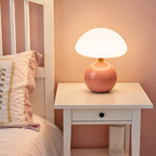 Mushroom Table Lamp with Ceramic Base — product view 5