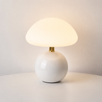Mushroom Table Lamp with Ceramic Base — product view 6