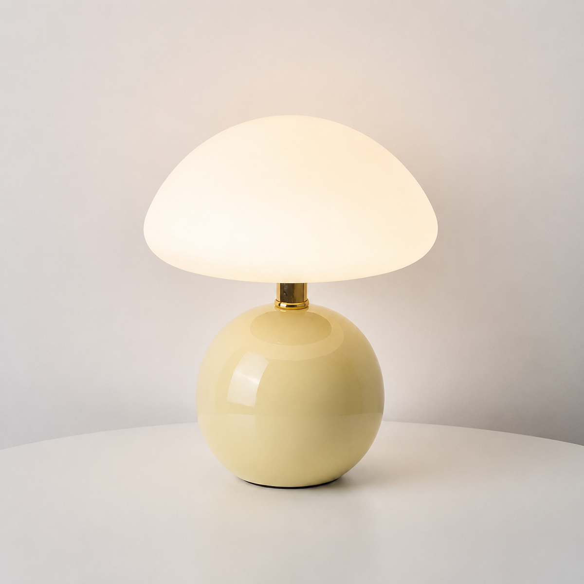 Mushroom Table Lamp with Ceramic Base — product view 7