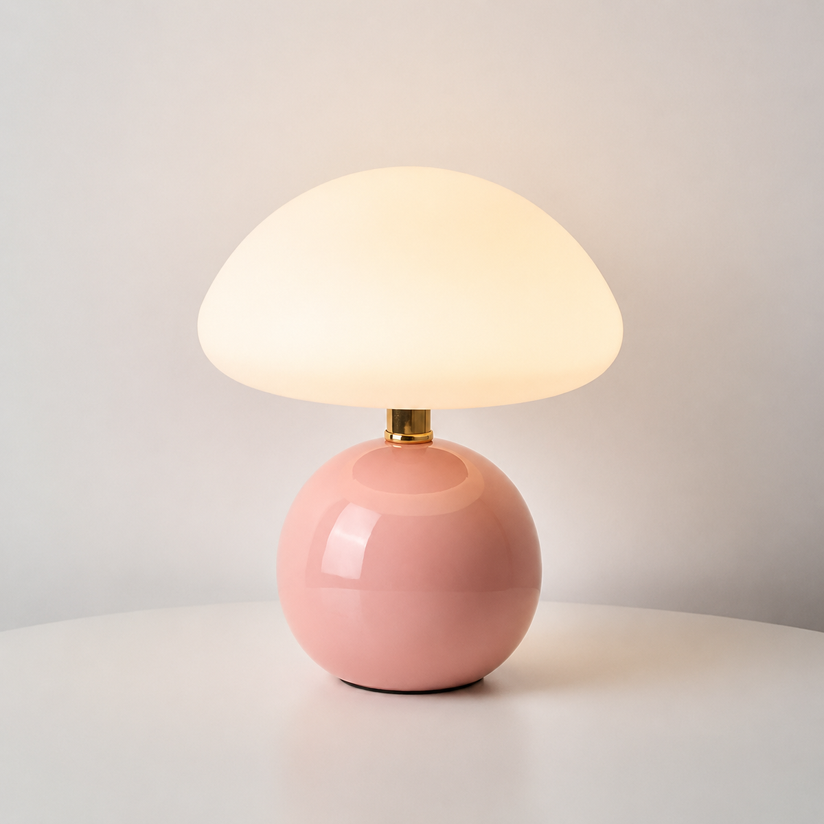 Mushroom Table Lamp with Ceramic Base — product view 9