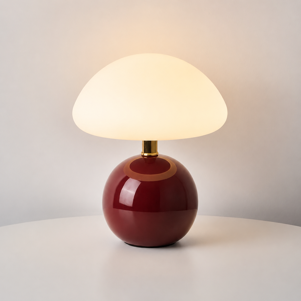 Mushroom Table Lamp with Ceramic Base — product view 11