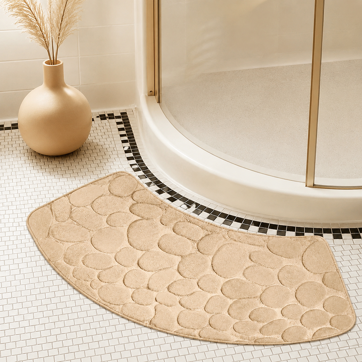 Curved Thickened Non-Slip Bath Mat for Shower and Toilet Floor — product view 4
