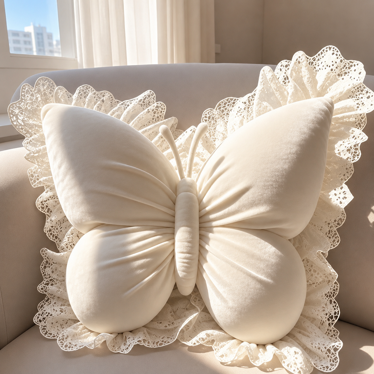 Butterfly Bow Decorative Pillow — product view 2