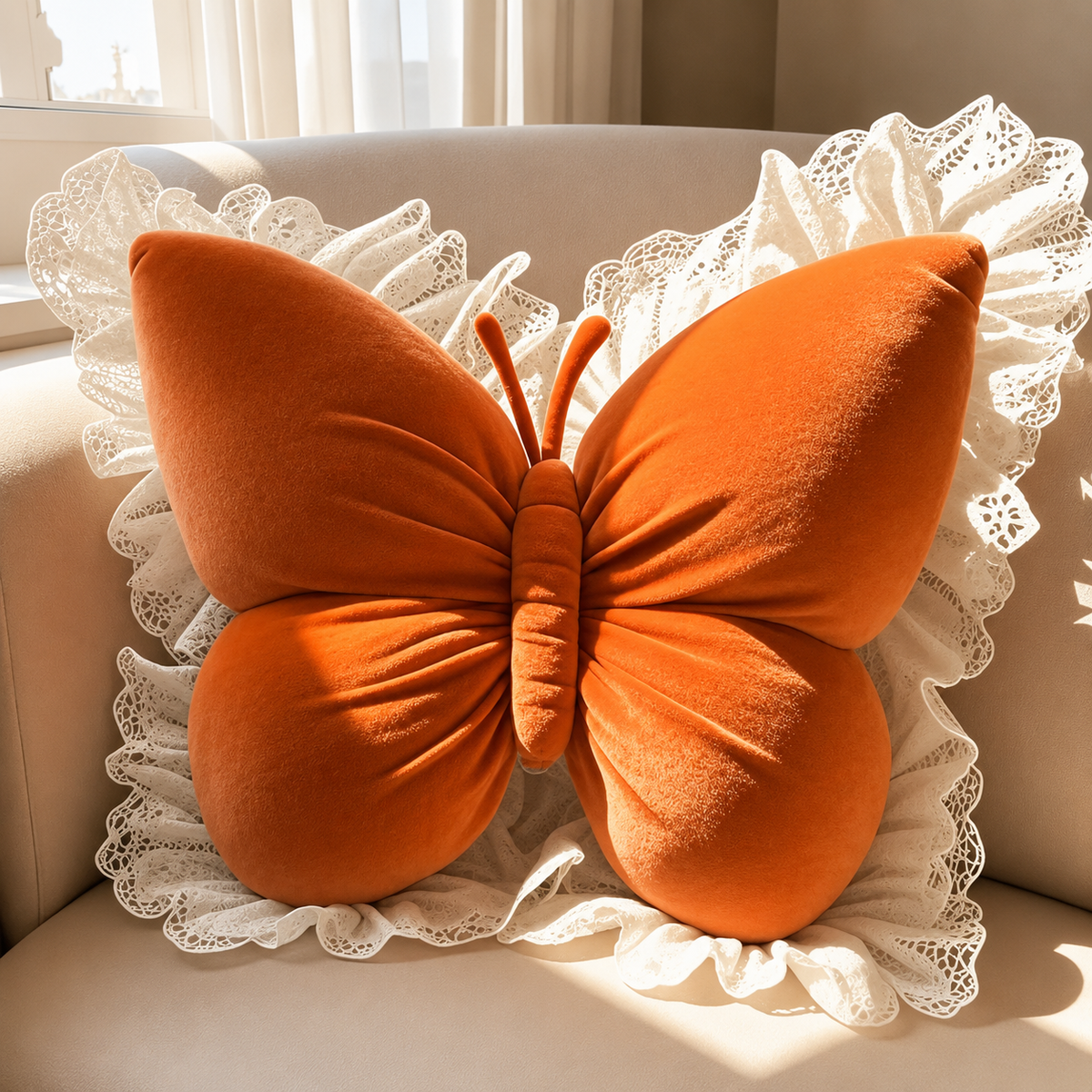 Butterfly Bow Decorative Pillow — product view 5