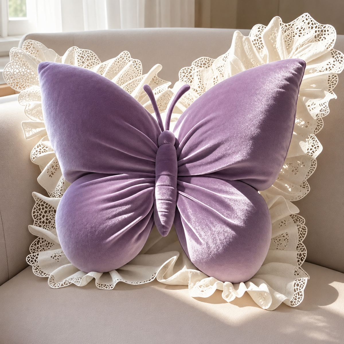 Butterfly Bow Decorative Pillow — product view 6