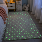 Magical Glow in the Dark Kids Rug with Moon and Star Design — product view 12