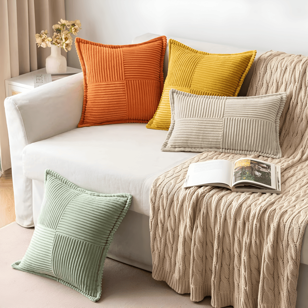 Solid Stain Resistant Cushion Cover — product view 3