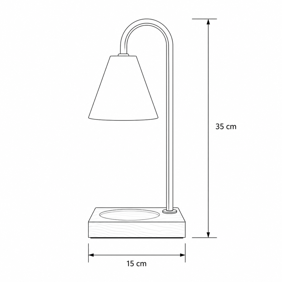 Retro Marble Aromatherapy Table Lamp — product view 5
