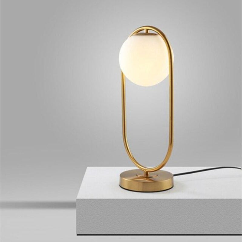 Modern Glass Globe Table Lamp — product view 2