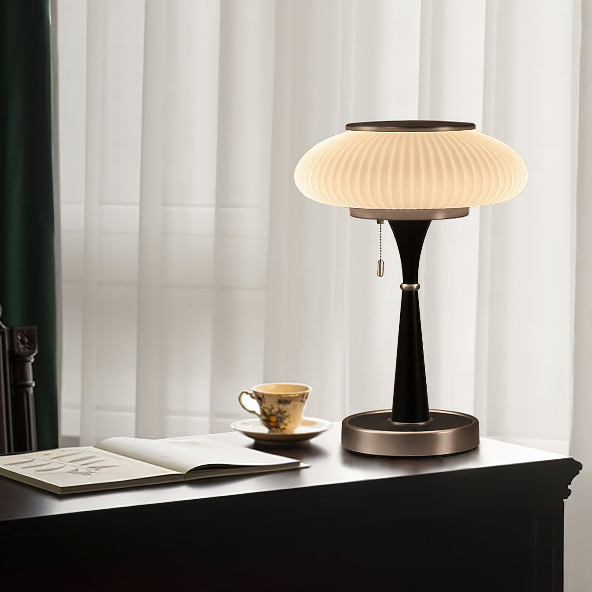Modern Mushroom-Shaped Table Lamp with Minimalist Design — product view 5