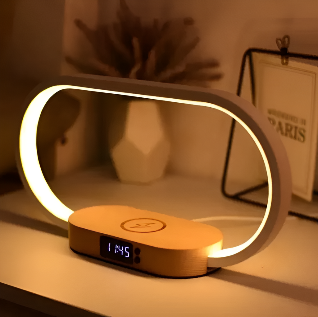 Multifunctional Night Light with Charger and Digital Clock — product view 3