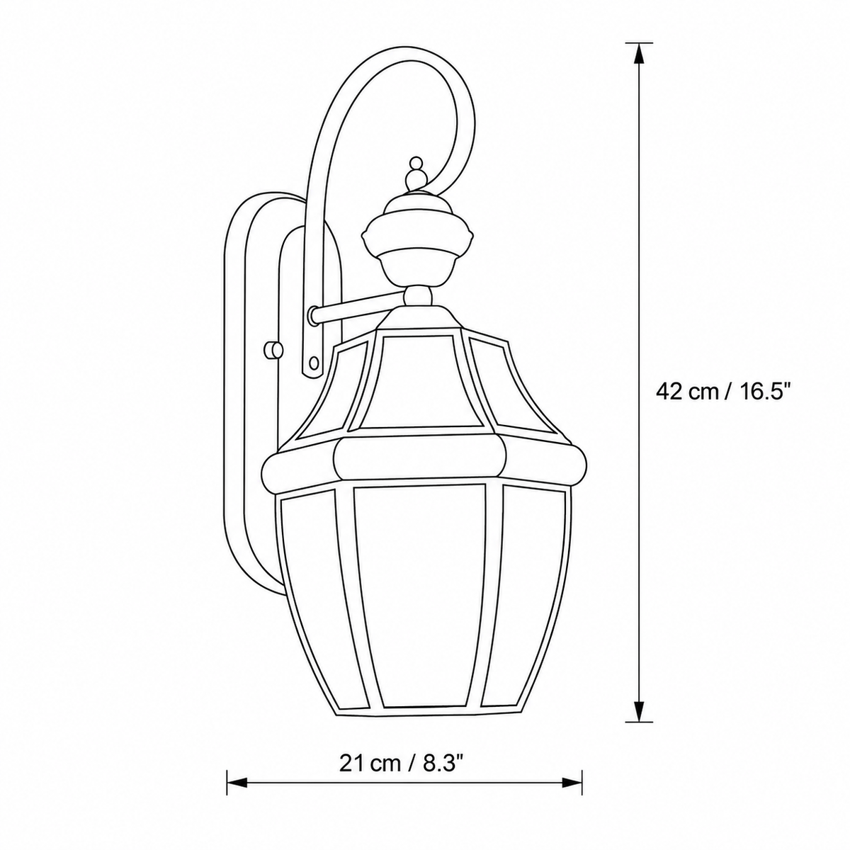 Retro IP65 Waterproof Outdoor Lantern Wall Light — product view 14