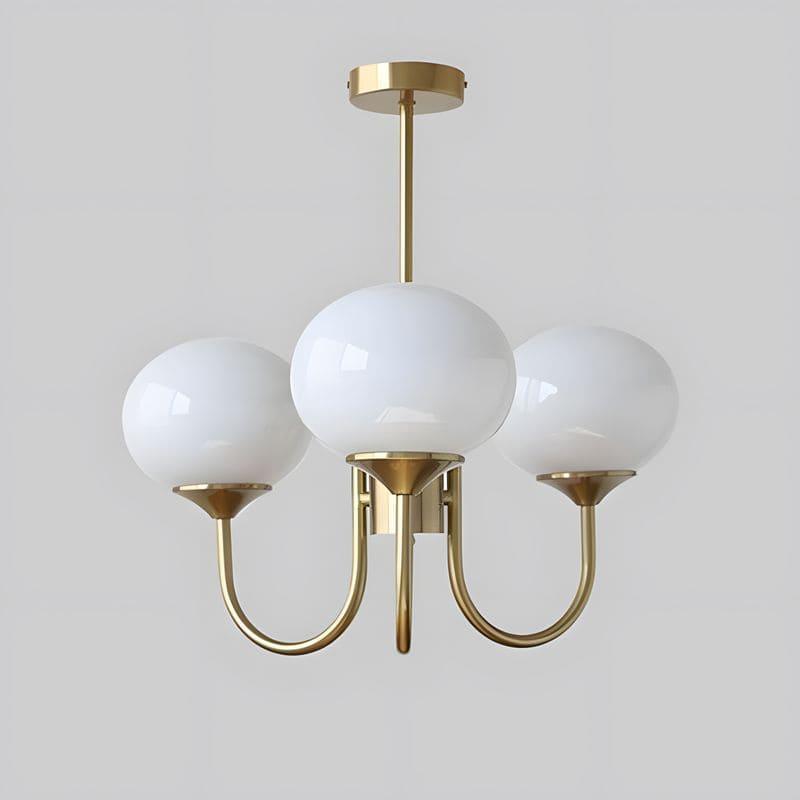 Modern Glass Globe Chandelier — product view 4