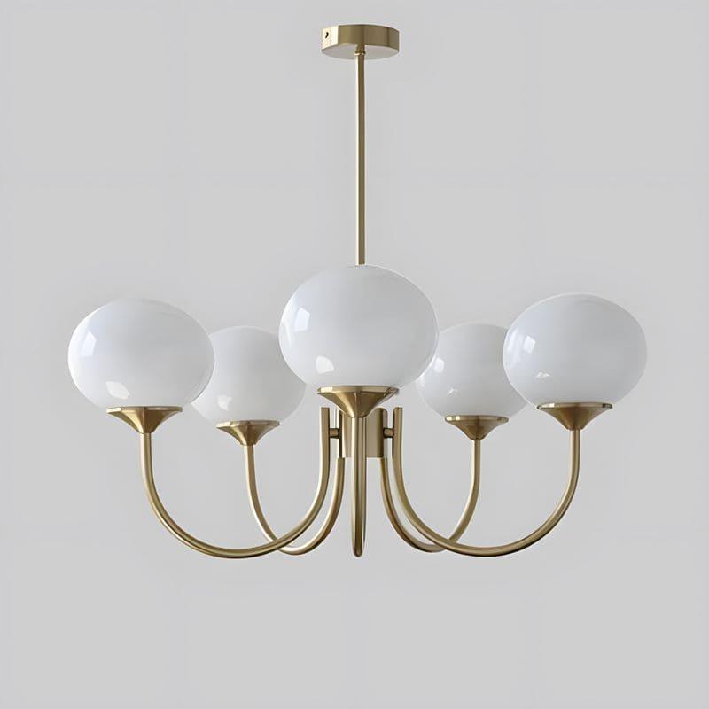 Modern Glass Globe Chandelier — product view 10