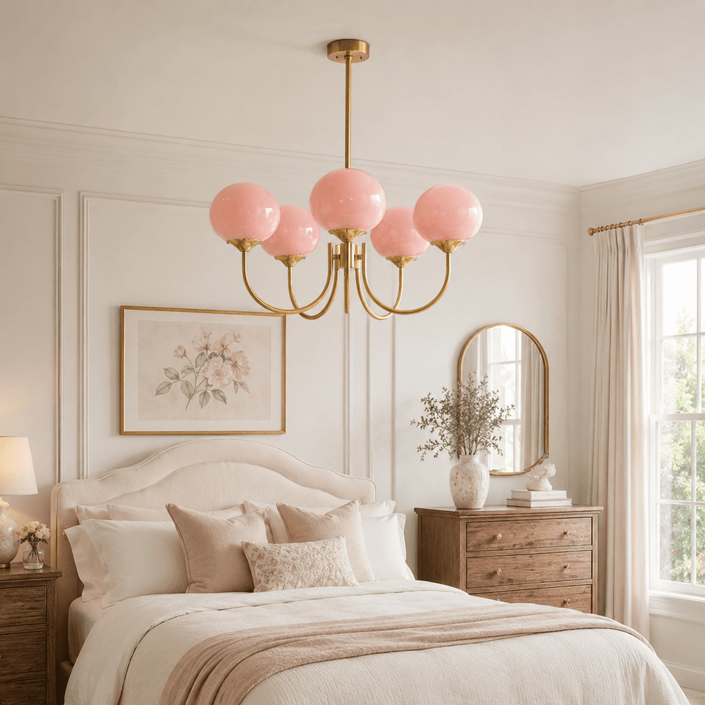 Modern Glass Globe Chandelier — product view 15