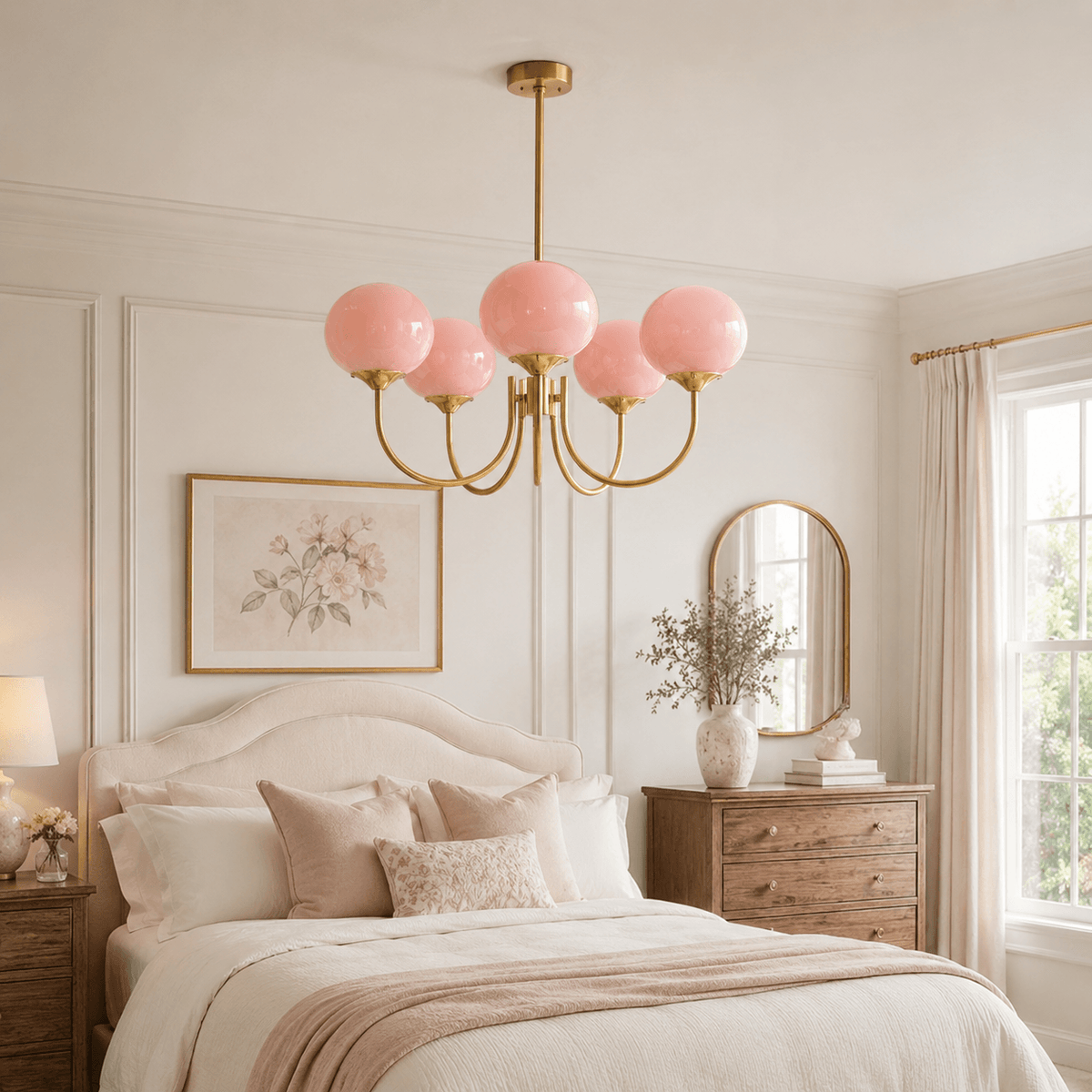 Modern Glass Globe Chandelier — product view 15