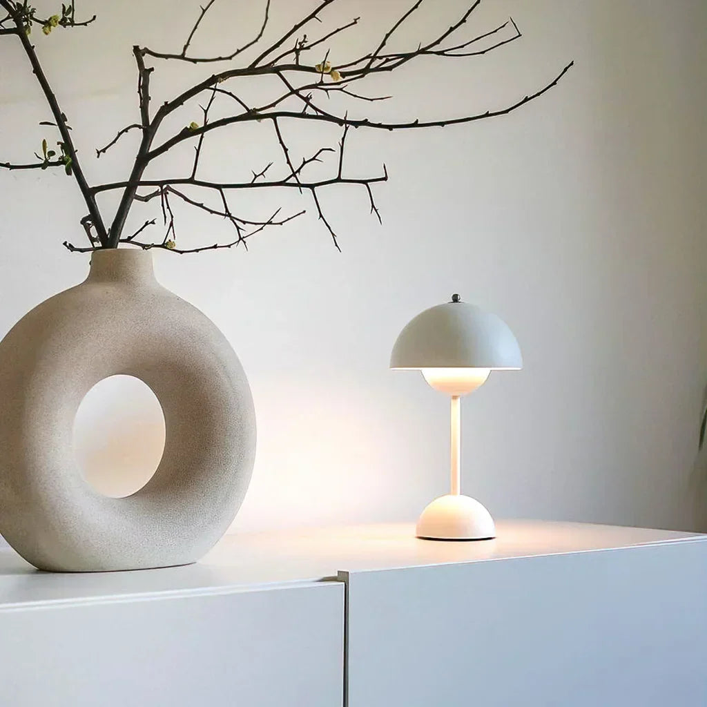 Scandinavian Designer Wireless Dimmable Table Lamp — product view 1
